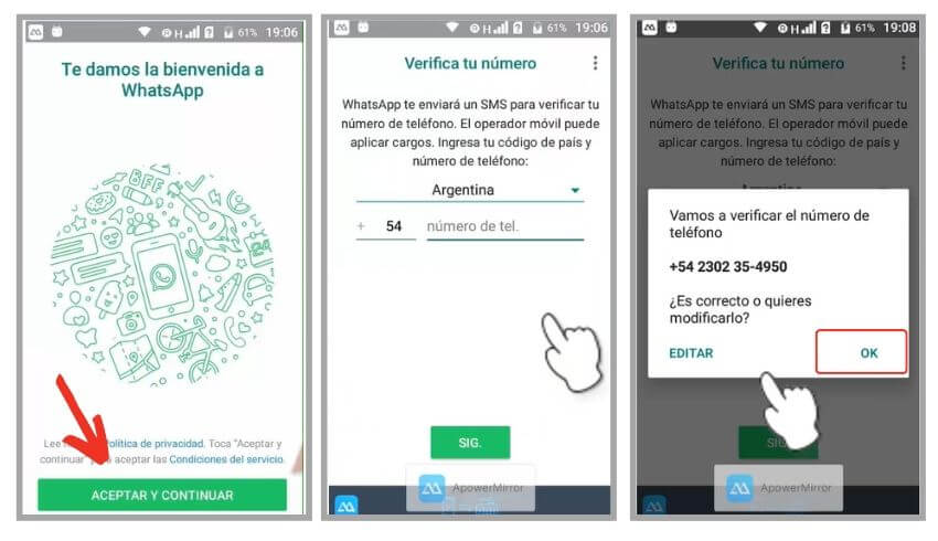 como instalar whatsapp