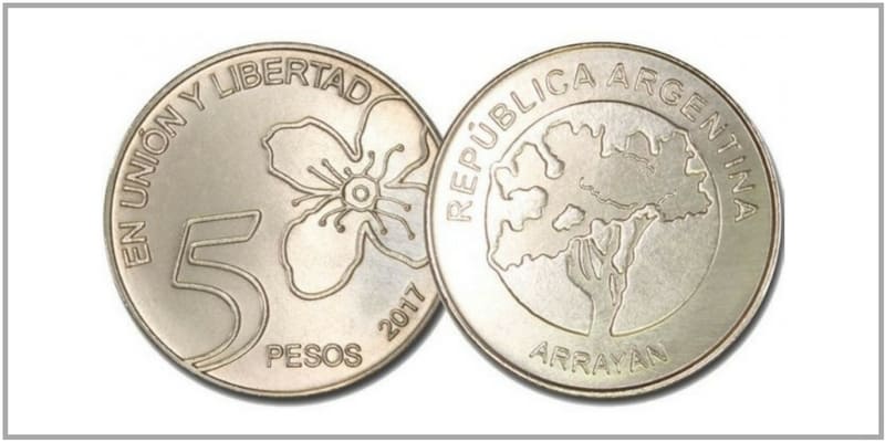 nueva moneda de 5 pesos