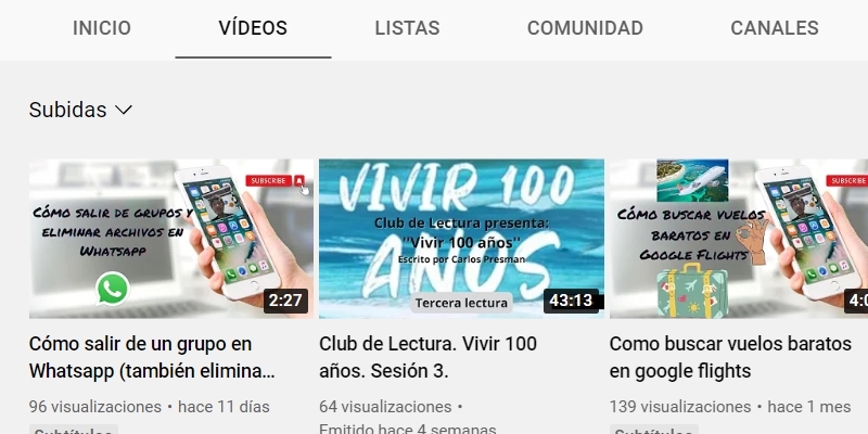 canal de yotube