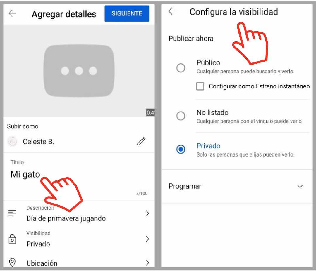 como subir un video a youtube